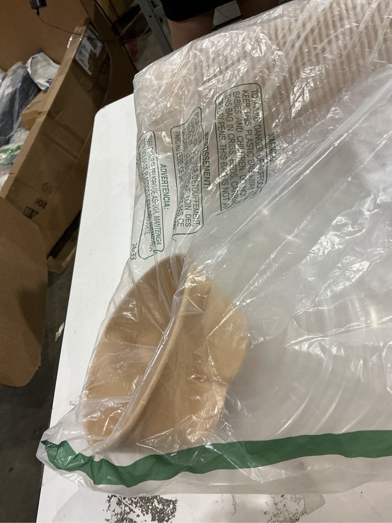 Condition photo showing As Is for incomplete )))) toptoper 42oz 50pcs large paper bowls with lids, disposable soup serving bowls bulk party supplies for hot/cold food, soup (42 oz)