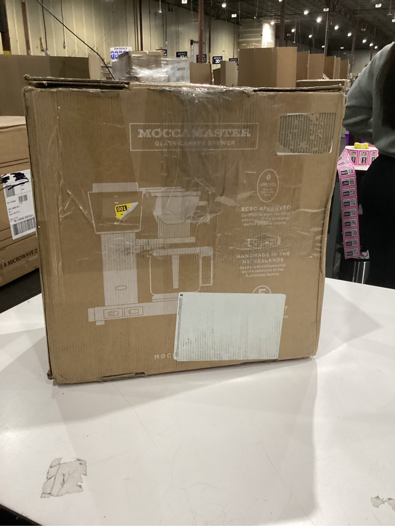 Condition photo showing As Is for Technivorm Moccamaster 53934 KBGV Select 10-Cup Coffee Maker, Turquoise, 40 ounce, 1.25l 10-Cup Turquoise