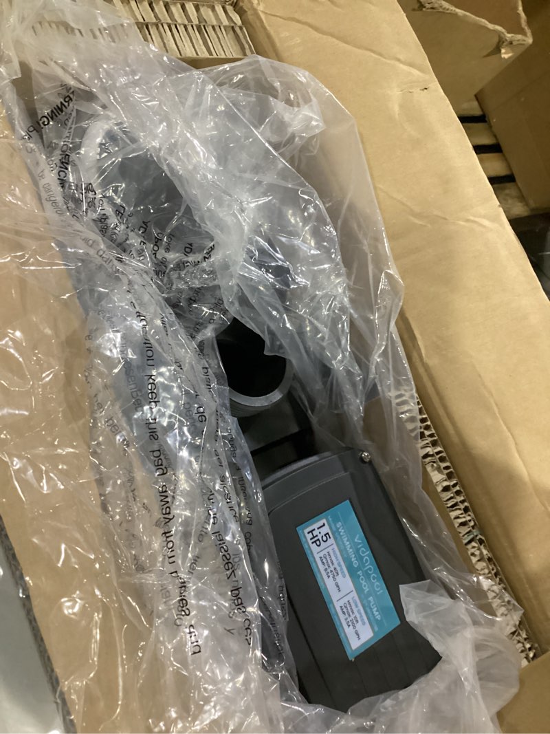 Condition photo showing Good Condition for 1.5hp in/above ground pool pump 4750gph dual speed high flow 115v powerful self primming swimming pool pumps with filter grey