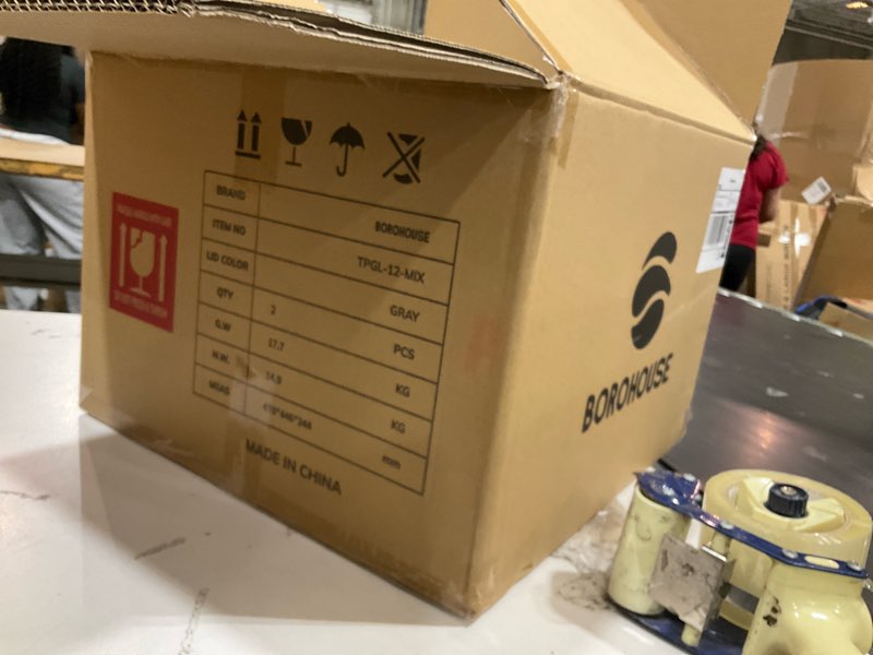 Condition photo showing New/Like New for 2 boxes pf 12-pack glass containers with tempered lids – borosilicate, oven-safe(-4°f~950°f), airtight, bpa-free, multi-size for meal prep, dishwasher safe (gray)