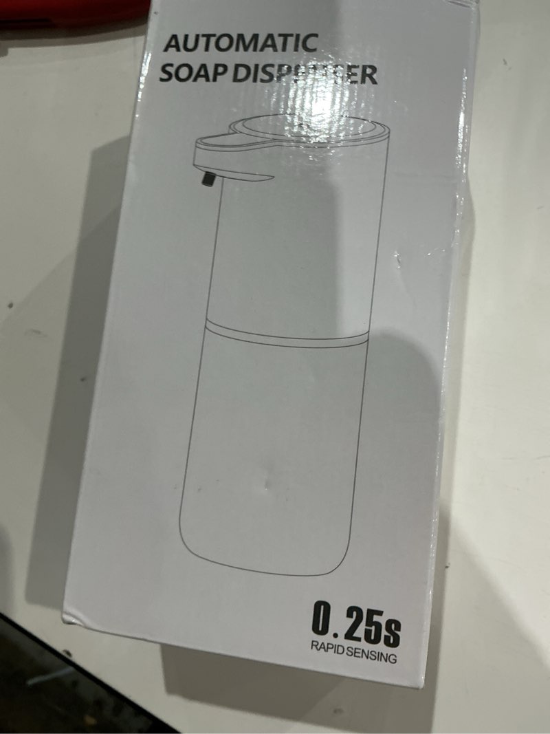 Condition photo showing Good Condition for automatic foaming soap dispenser, 4-level adjustable foam, wall mount, usb rechargeable, 12.8oz/380ml, touchless hand & dish soap dispenser for bathroom, kitchen, hotel, restaurant white foam