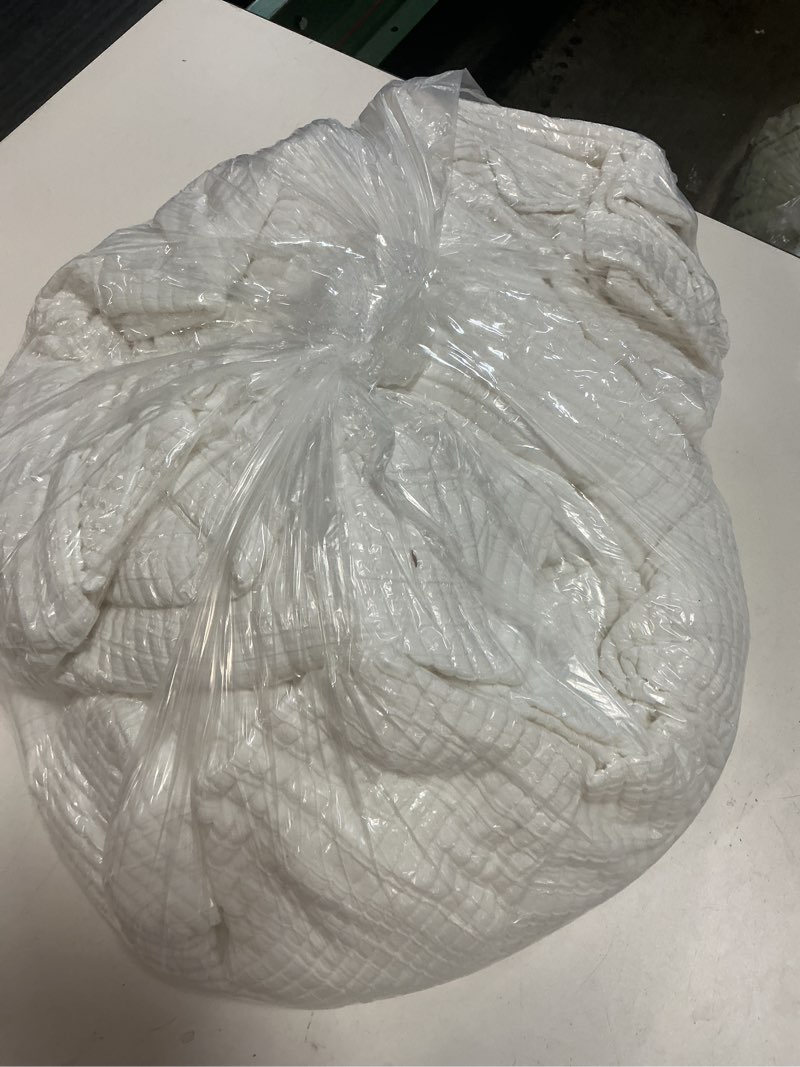 Condition photo showing Good Condition for organic ribbed cotton coverlet set, king/cal king, white