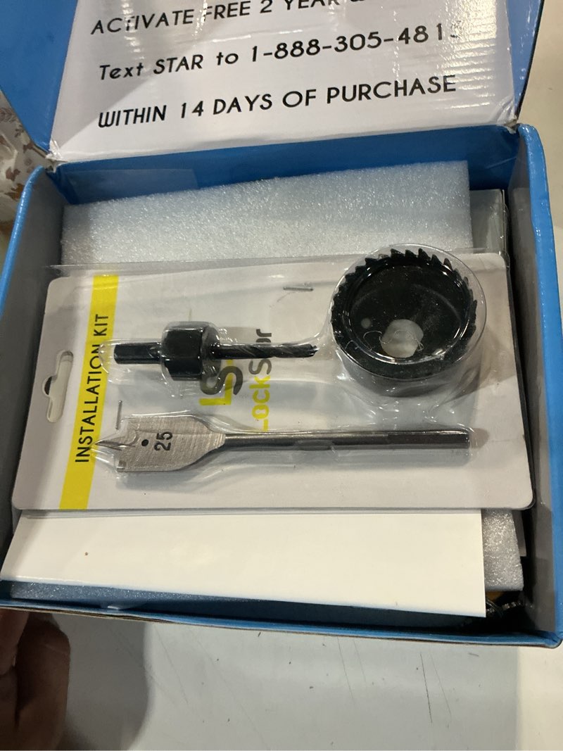 Condition photo showing Good Condition for lockstar® smart door lock • keyless entry deadbolt door lock • multiple entry methods – app • fingerprint touch id • keypad code • card fob • traditional key • smart home devices black