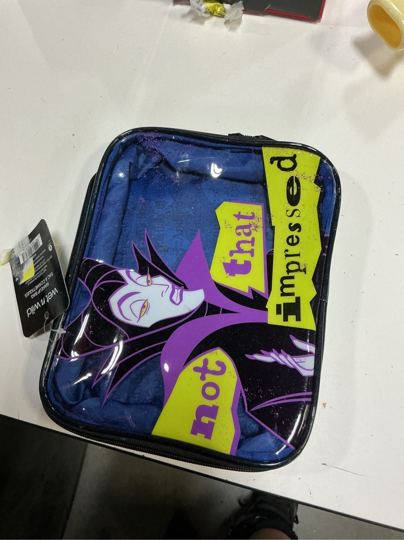 Condition photo showing Good Condition for wet n wild disney villains, maleficent makeup bag, not that impressed
