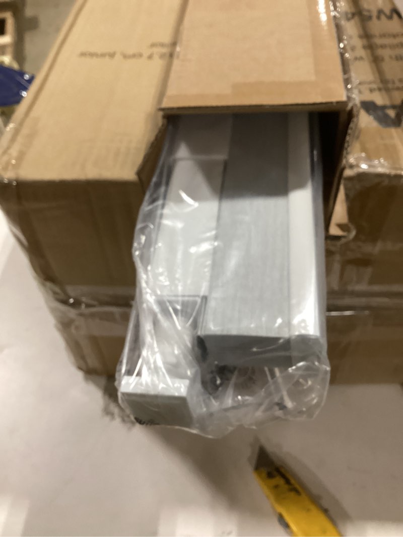 Condition photo showing Good Condition for lazblinds cordless cellular shades, no tools no drill blackout honeycomb shades pleated blinds for windows, 34'' w x 48'' h, silver white blackout-silver white 34'' w x 48'' h