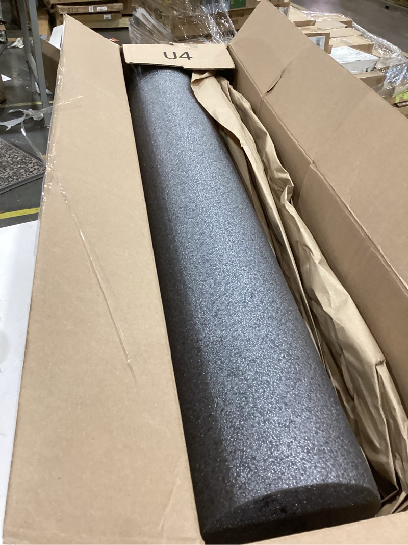 Condition photo showing As Is for Gaiam Restore Foam Roller for Muscle Massage - Deep Tissue Muscle Massager for Sore Muscles & Stimulation - Total Body Pain Relief, Back, Neck, Foot, Calf, Leg, Arm (18 Inch and 36 Inch) 36-Inch 36" Roller (Grey)