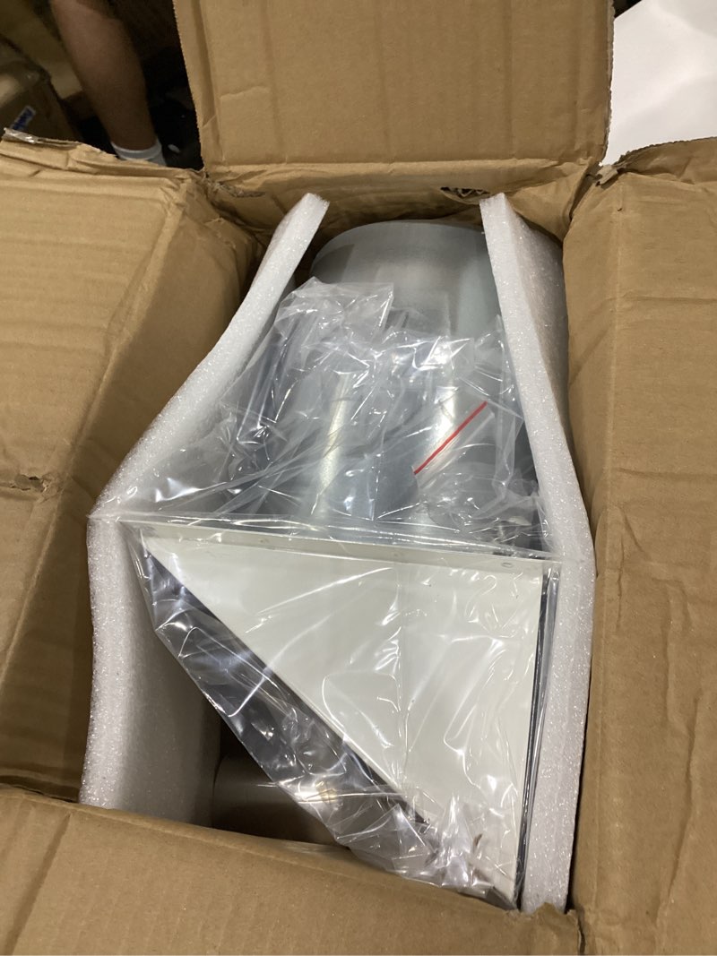 Condition photo showing Good Condition for wall vent cap for microwave vent range exhaust vent hood kitchen vent,wall cap exhaust vent cover exterior microwave stove vent for 3-1/4" x 10" rectangular duct for range hood bath vent fan,white