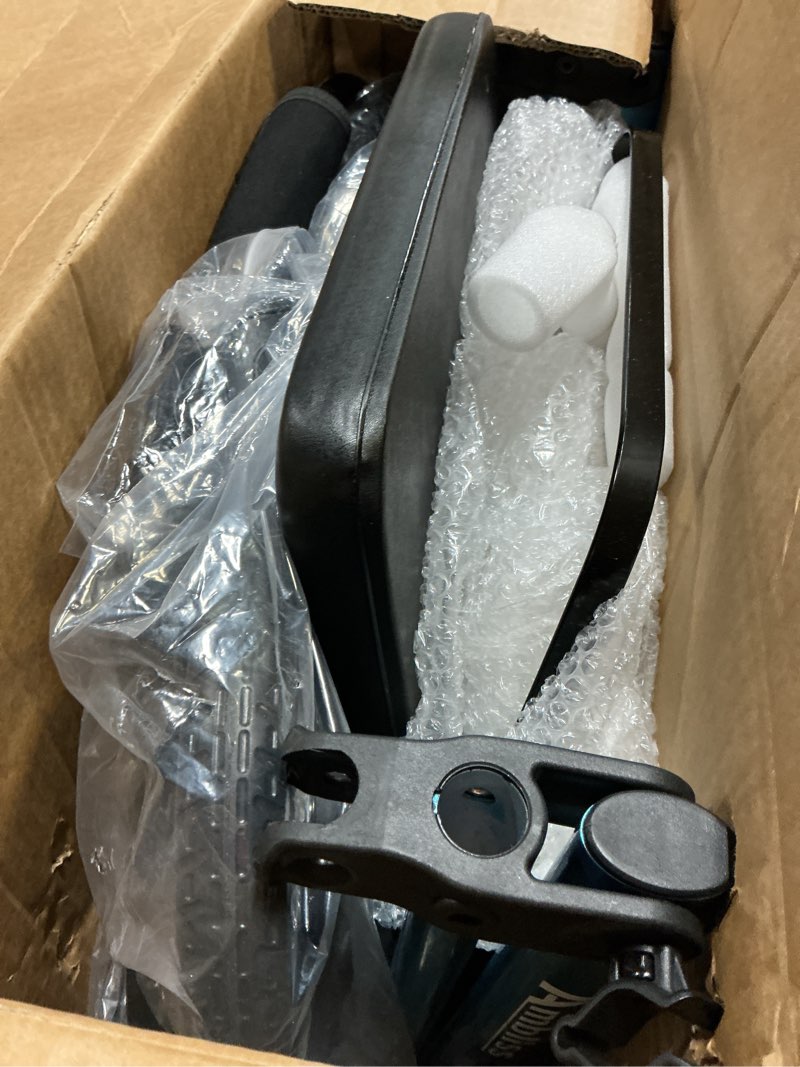 Condition photo showing New/Like New for Ambliss Rollator Walker with Seat & Tray, 300 lbs Weight Capacity, 8" Wheels Dual Height Ajustable, Foldable Rolling Walker for Seniors with Basket, Handles Brake Rollator Walker for All-Terrain Blue-(8 Inch Wheel With Tray)