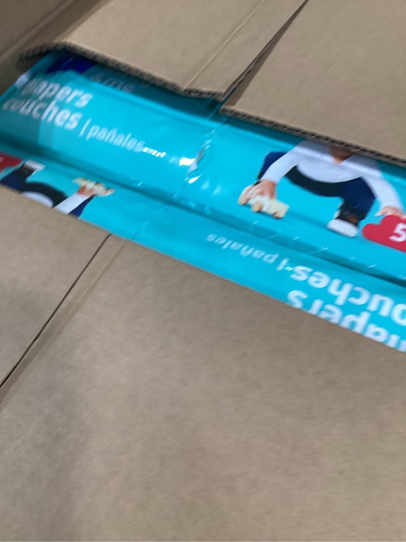 Condition photo showing New/Like New for medline disposable baby diapers, size 5 (27+ lbs), case of 200