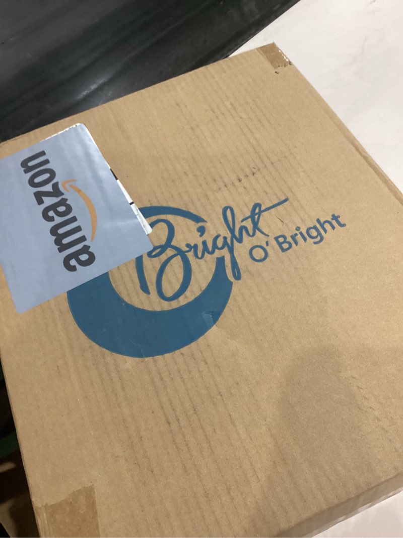 Condition photo showing Good Condition for O’Bright Dimmable LED Pharmacy Floor Lamp, 12W LED, Full Range Dimming, 360 Degree Swing Arms, Adjustable Heights, Standing Lamp for Reading, Sewing, and Craft, ETL Listed, Antique Brass (Gold)