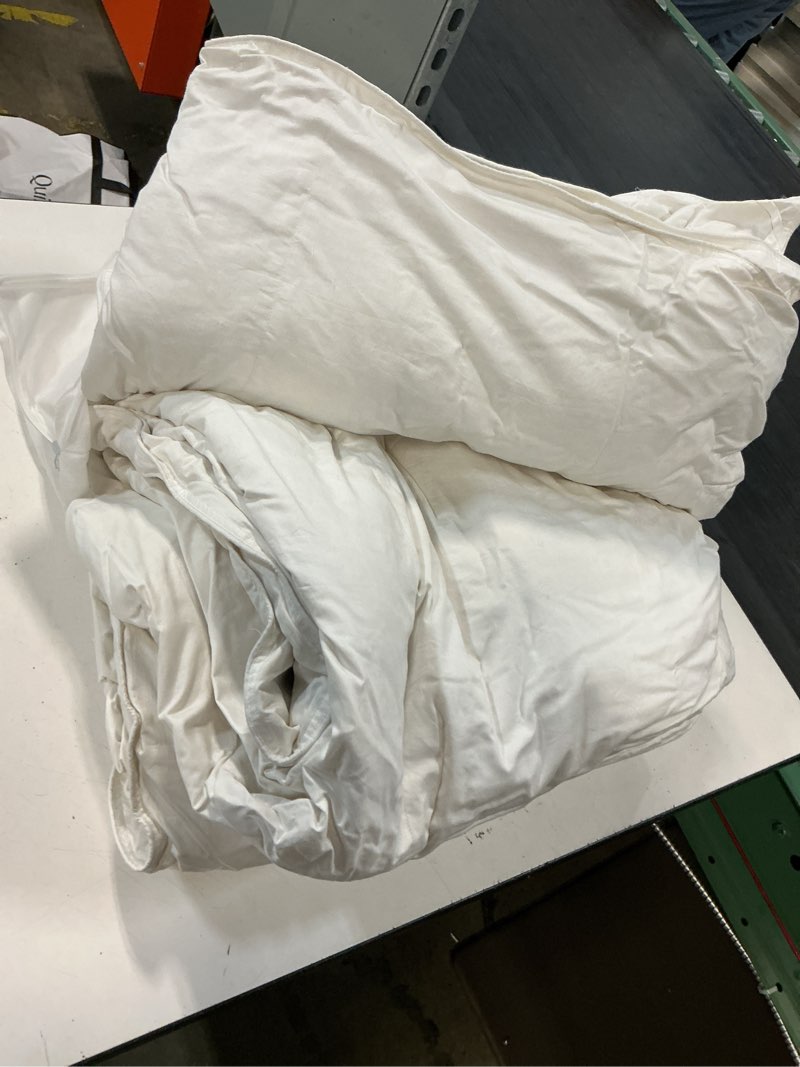 Condition photo showing Good Condition for all-season premium down comforter, king/cal king, down