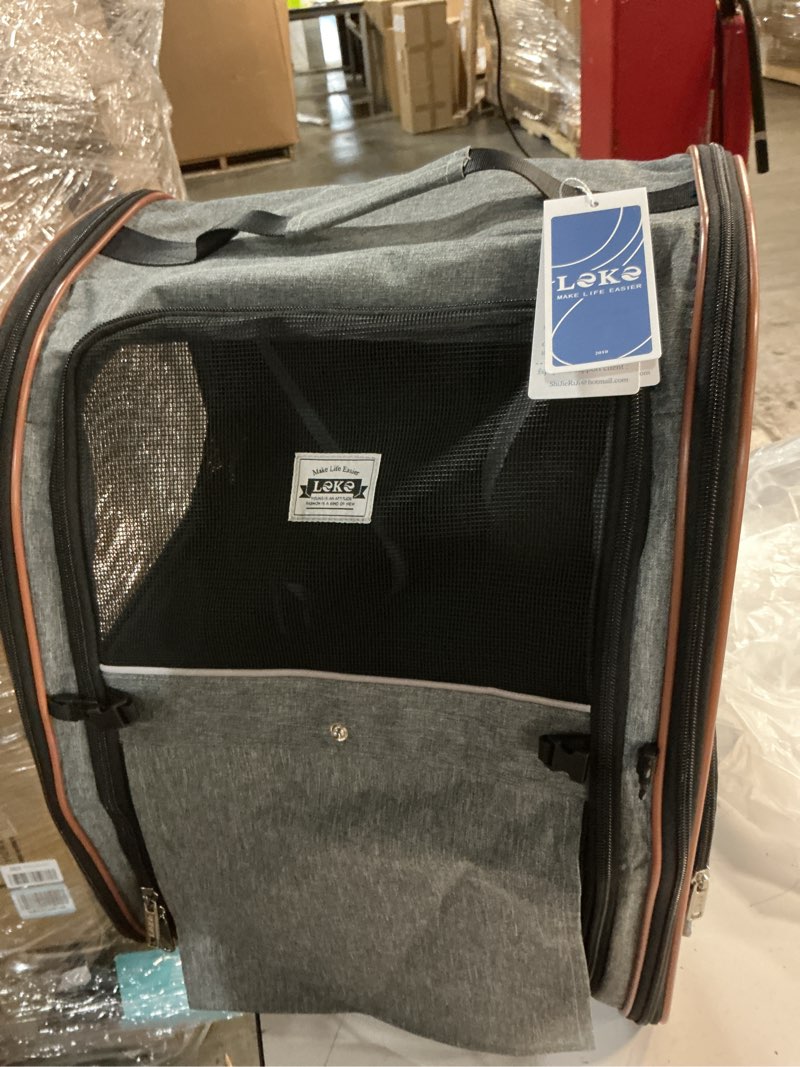 Condition photo showing Good Condition for expandable pet carrier backpack for small dogs medium cats fit up to 18 lbs