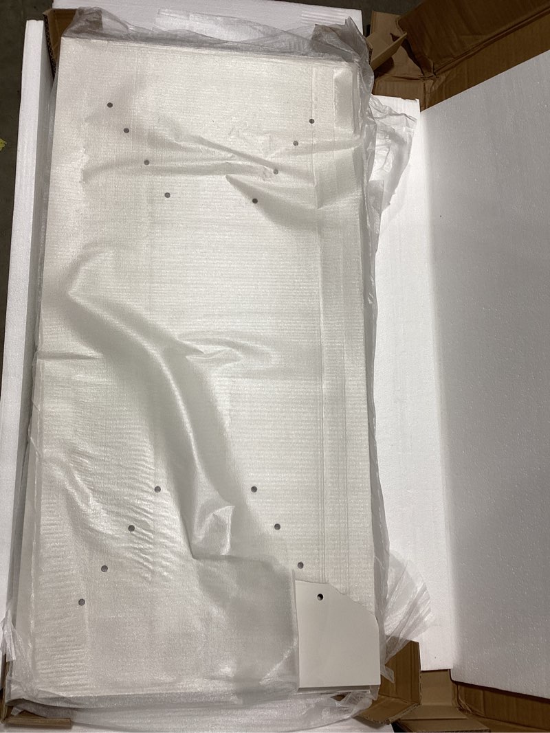 FOTOSOK White Computer Writing Desk with 2 Drawers, Small Desk Makeup Vanity Table Wood Desk with 4 