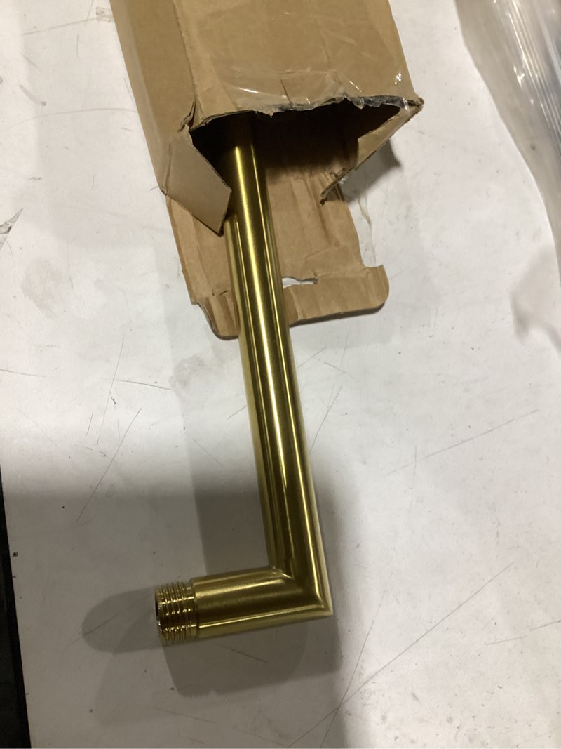 Condition photo showing Good Condition for hammerhead showers® solid metal 16 inch extended shower arm and flange with set screw, long shower a