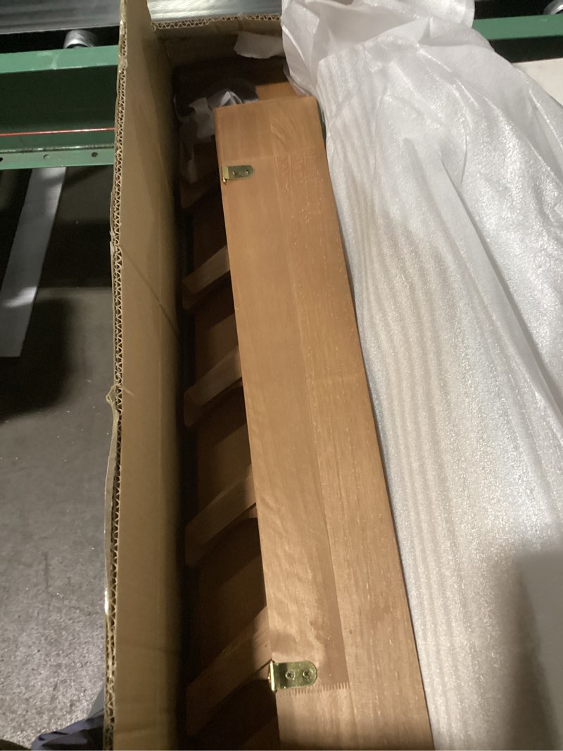 Condition photo showing Good Condition for Gun Rack Storage Wooden Gun Rack Display Stand Wall Mount Indoor Holder for up to 7 Rifles or Shotguns Heavy Duty Wall Storage Display Rifle Walnut Color 31 x 24 x 6"