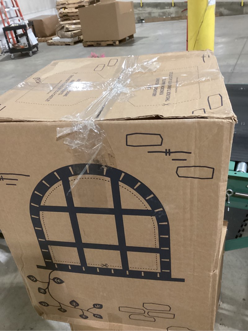 Condition photo showing As Is for Big Joe Milano Bean Bag Chair for Kids, Teens, Adults, Ultra-Soft Taupe Plushie Polyester Blend, Lig