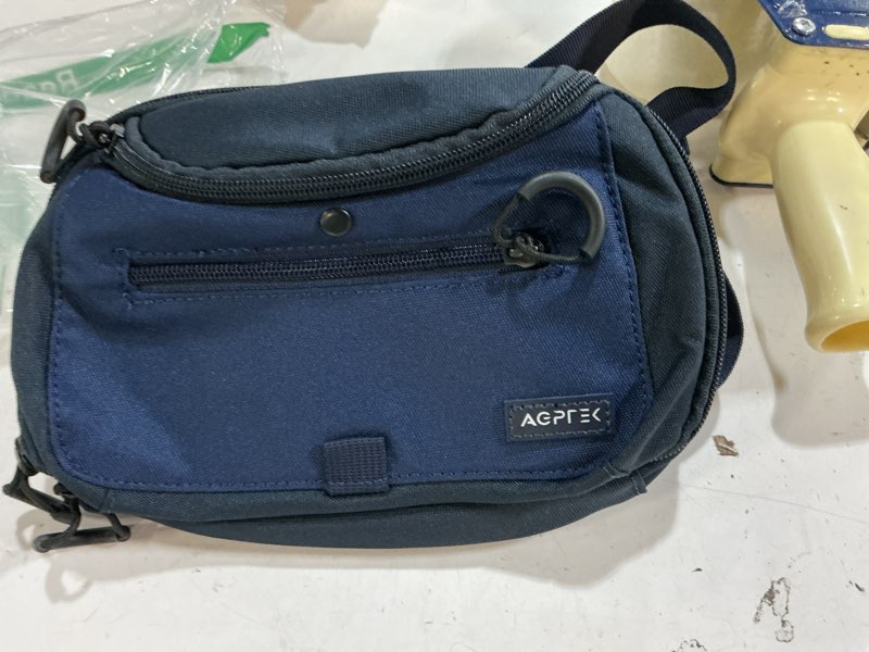 Condition photo showing Good Condition for agptek tactical fanny pack for men & women, 2l ccw waist bag with adjustable holster, compact belt bum pouch for travel, hiking,running, fishing, edc & everyday use, blue
