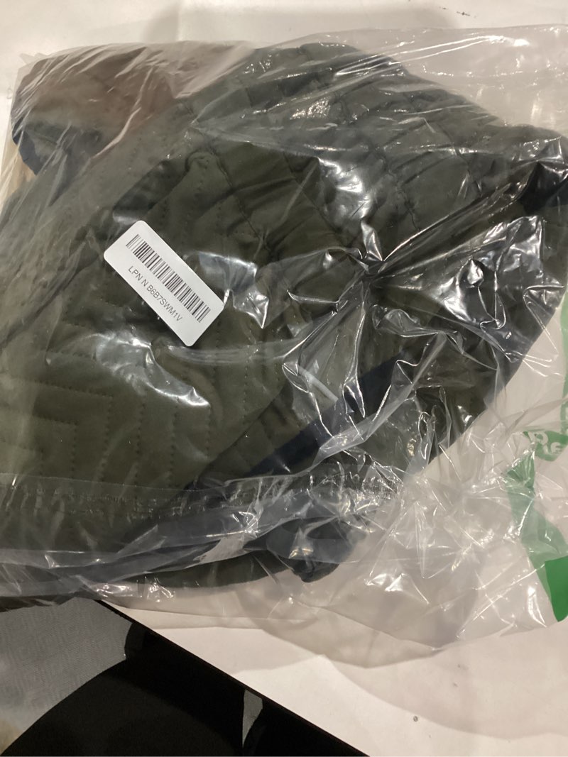Condition photo showing Good Condition for warm dog coat double layers dog vest, 4 legs covered windproof waterproof reflective, olive 4xl 4xl (back 25") olive
