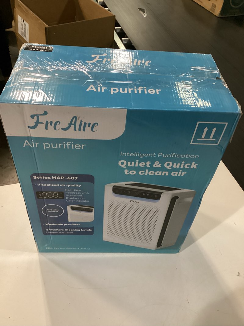 Condition photo showing New/Like New for air purifiers for home large room, cover up to 2600 ft² with washable filters, powerful turbo mode, pm2.5 air quality display, 22db sleep mode, air cleaner for pets hair, smoke, odors, hap607, white
