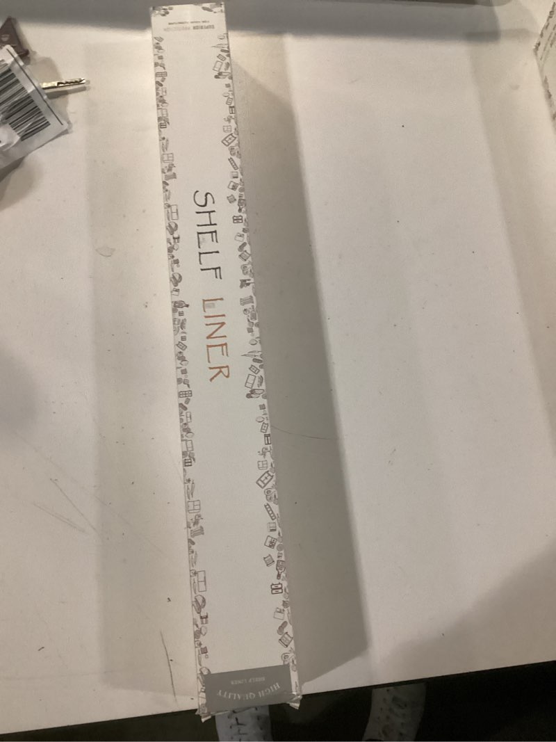 Condition photo showing New/Like New for Cooyes Shelf and Drawer Liner for Kitchen Cabinets – Non-Adhesive, Waterproof, Non-Slip Cabinet Liners for Scratch Protection, Desk, Refrigerator, Shelves, Drawers with Modern Pattern Alabaster White 23.6"W x 360"L