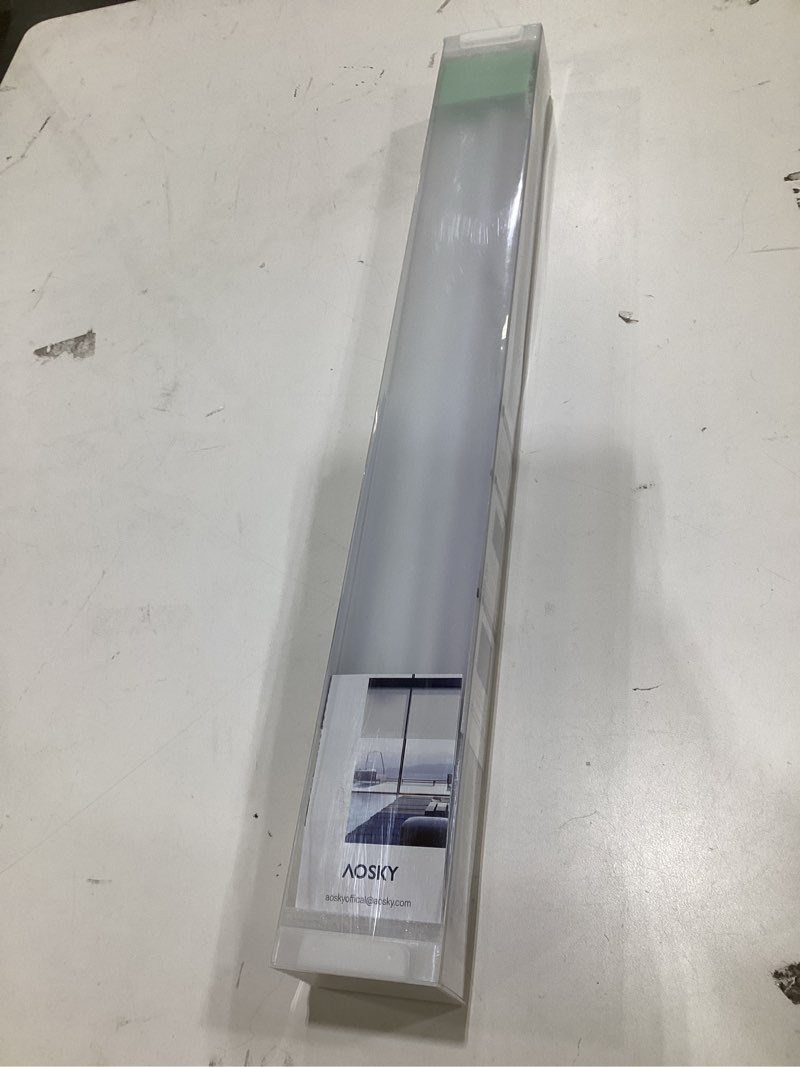 Condition photo showing New/Like New for Cordless Roller Shades Blackout Blinds for Windows Room Darkening Rolled Up Shades with Spring System, UV Protection Window Shades Door Blinds for Home and Office (21" W x 72" H, White) 21"W x 72"H White