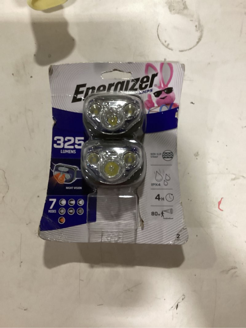 Condition photo showing As Is for Incomplete Energizer LED Headlamp  350 Lumen  Batteries Included  2 Pack