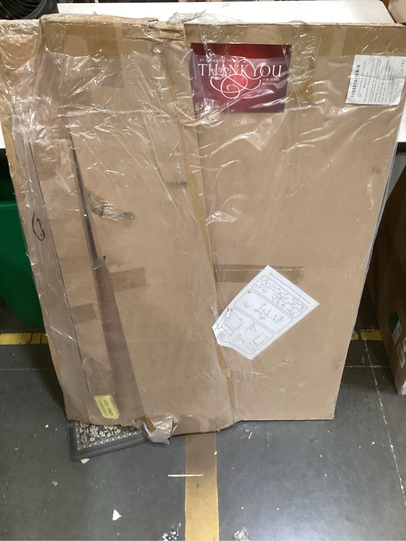 Condition photo showing As Is for viz-pro double-sided magnetic mobile whiteboard, 48 x 36 inches, aluminium frame and stand 48"w x 36"h