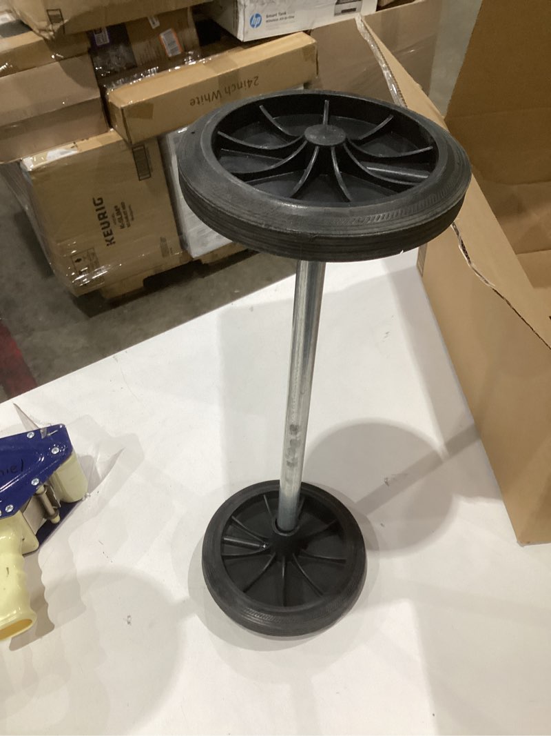 Condition photo showing As Is for homemaxs garbage can wheels trash replacement wheel wastebaskets kitchen pails wheeled container rolling industrial tote