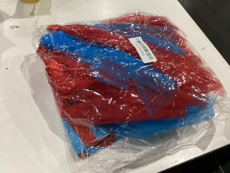 Condition photo showing As Is for hicarer 4 costume set for women include red blue tulle tutu skirt striped socks stretchy gloves ponytails headband small red blue style, lake blue and red