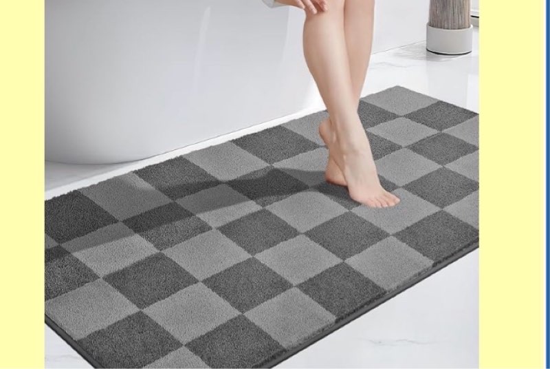 PURRUGS Bathroom Rug Non-Slip Machine Washable 30" x 60", Super Absorbent and Quick-Dry Bath Mat, Ex