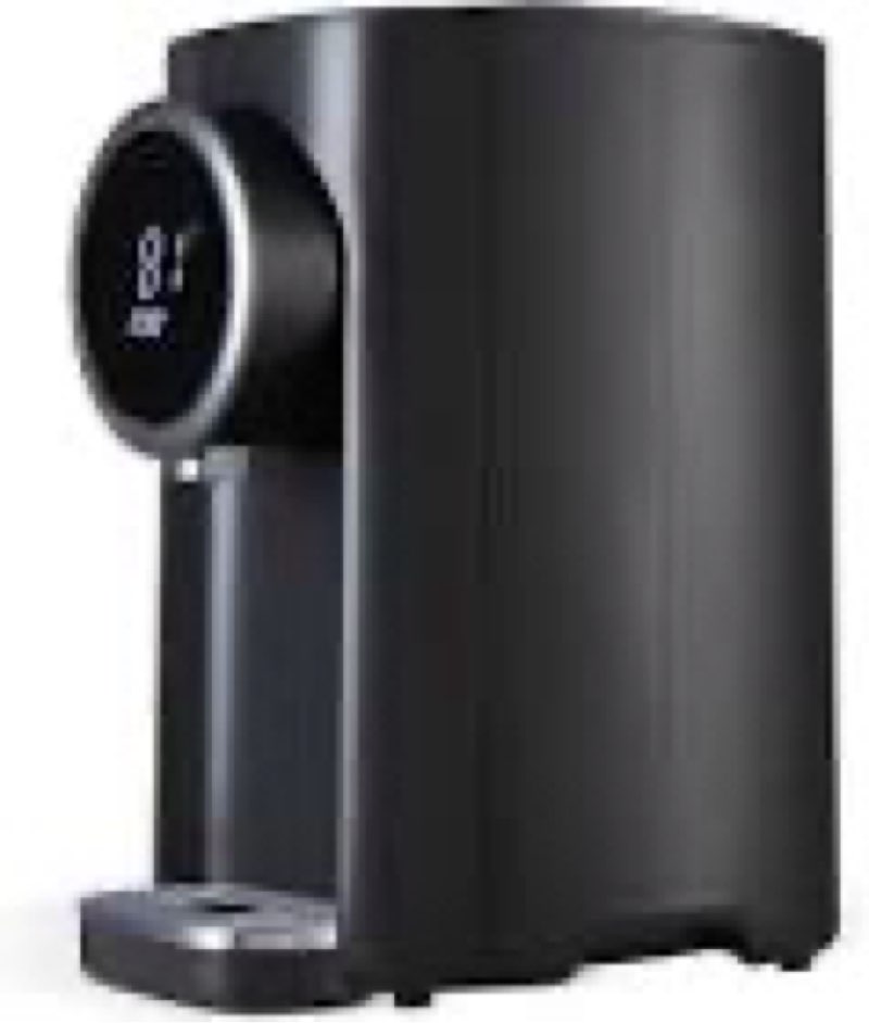 octavo water boiler & warmer 3 liter, 304 stainless steel water tank, 800 watt 6 adjustable water temperature, lcd touch control screen, child lock with water shortage indicator, black