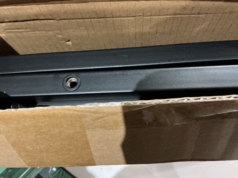 Condition photo showing As Is for tongmo 40 gallon fish tank stand, 2 stands metal aquarium stand, aquarium turtle tank (40 gallon-black) 40 gallon - black
