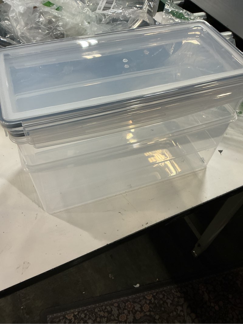 Condition photo showing Good Condition for tiawudi 2 pack bread box, plastic bread container, large sandwich holder, bread storage container for kitchen counter, bread keeper with airtight lid, bread saver, 9 qt / 8.5l each