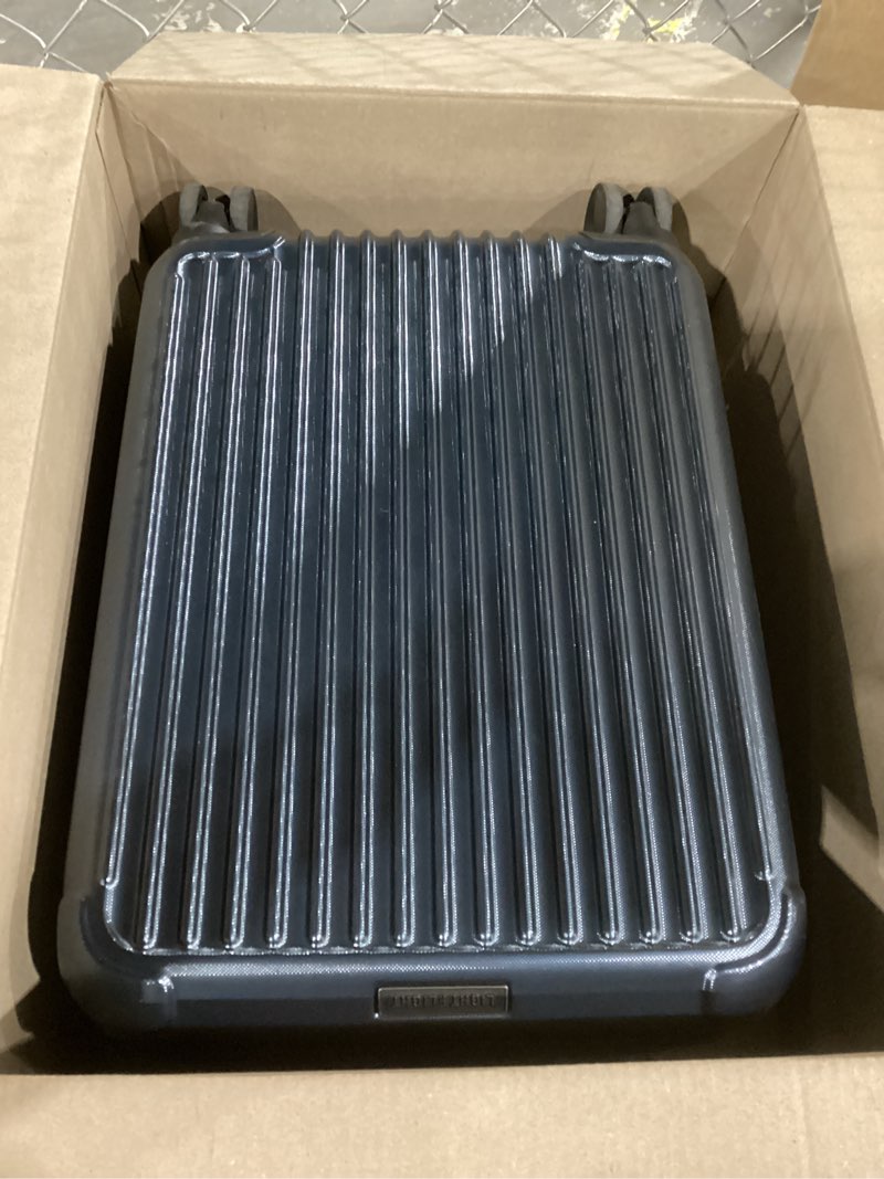 Condition photo showing As Is for LIGHT FLIGHT Carry On Luggage 22x14x9 Airline Approved, Durable Hard Shell Carry On Suitcases with Wheels, Expandable Hardside Lightweight Travel Luggage with TSA Lock 20 Inch Carry on, Royal Blue