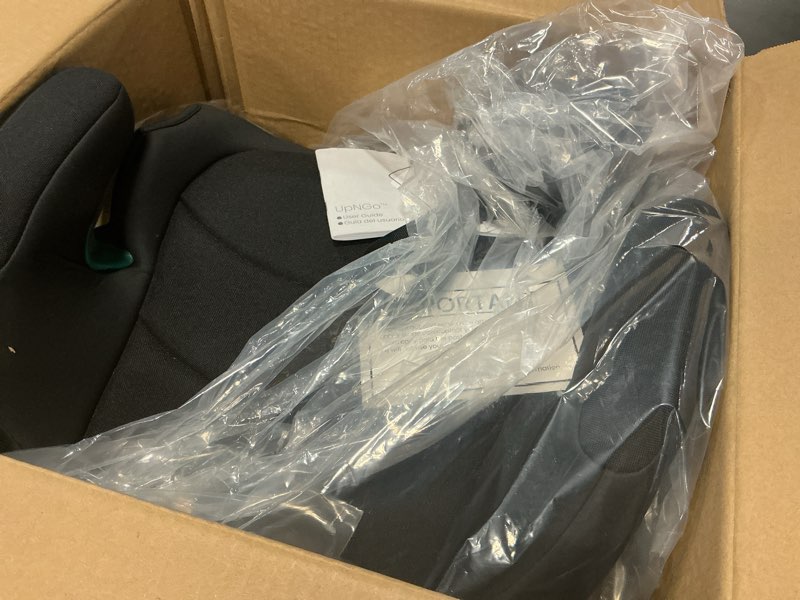 Condition photo showing Good Condition for britax upngo backless booster car seat, lightweight and portable travel booster with slim design and postureplus, accommodates kids up to 120 lbs and 63” – raven black upngo raven black