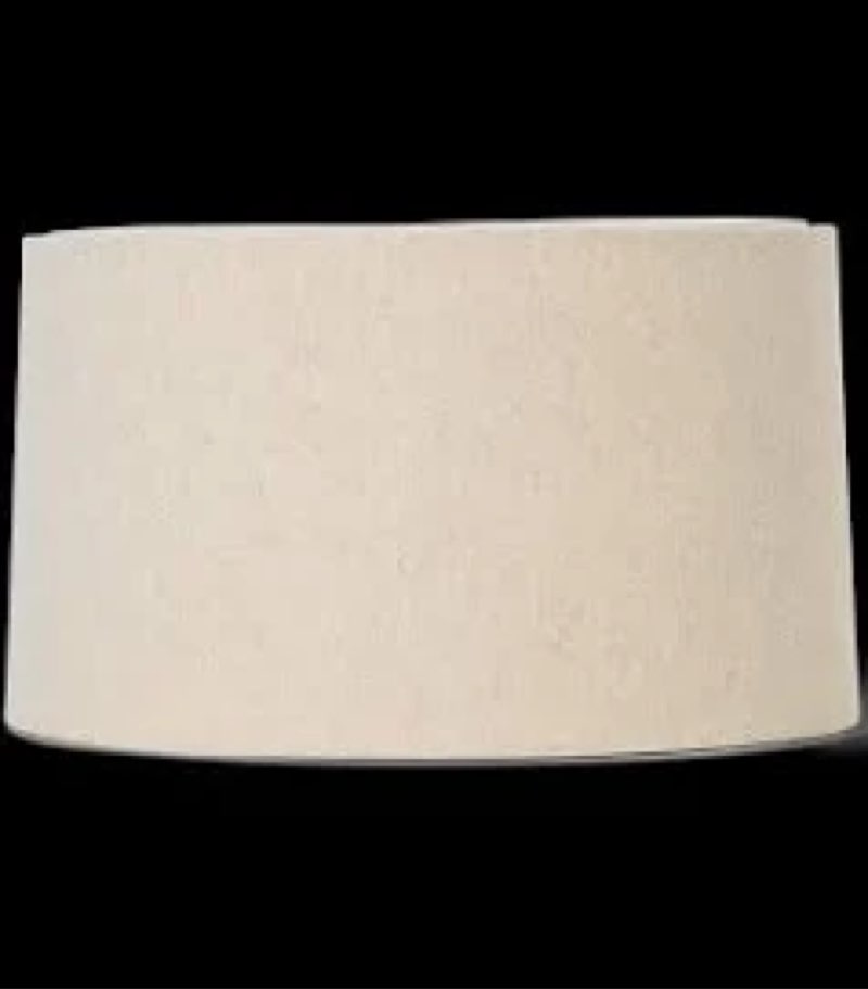 aspen creative 38875, contemporary design collapsible drum spider shade/light gray linen fabric, 14"