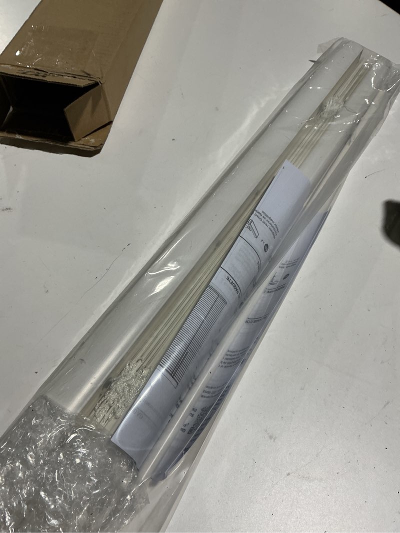 Condition photo showing Good Condition for DEZ FURNISHINGS Cordless No Tools 1" Magnet Mini Blinds for Metal Doors, Room Darkening, 25" W x 42" H, White 25"W x 42"H