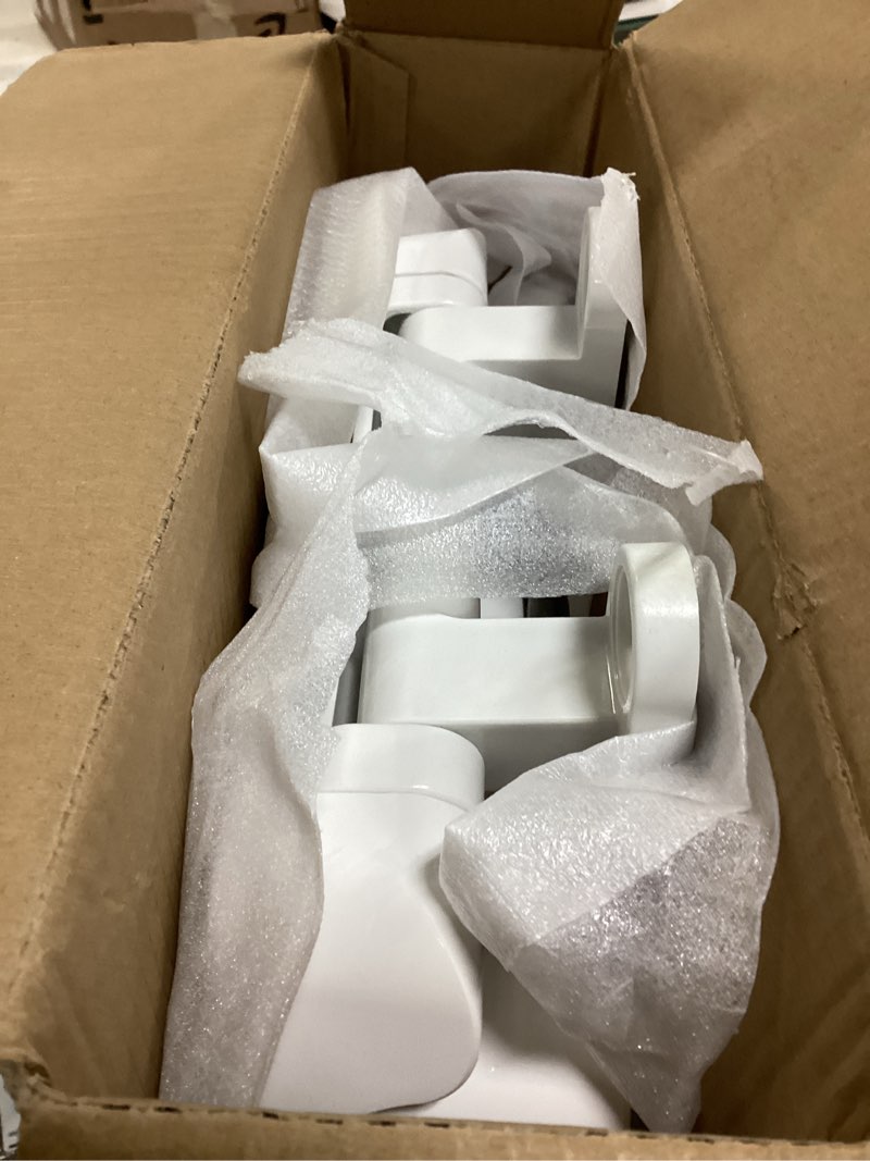 Condition photo showing As Is for 3-Inch Elevated Closed Elongated Toilet Seat, Suitable for Seniors and People with Limited Mobility, Slow-Close, Non-Slip, Prevents Shifting, Easy Installation, White (19”)