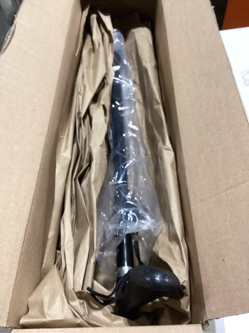 Condition photo showing Good Condition for Geiserailie Orthopedic Walking Offset Cane with ID Tag Fit Individual's Palm Naturally Lightweight Adjustable Cane for Arthritis Carpal Tunnel Syndrome Mobility Aids, Black Right Hand