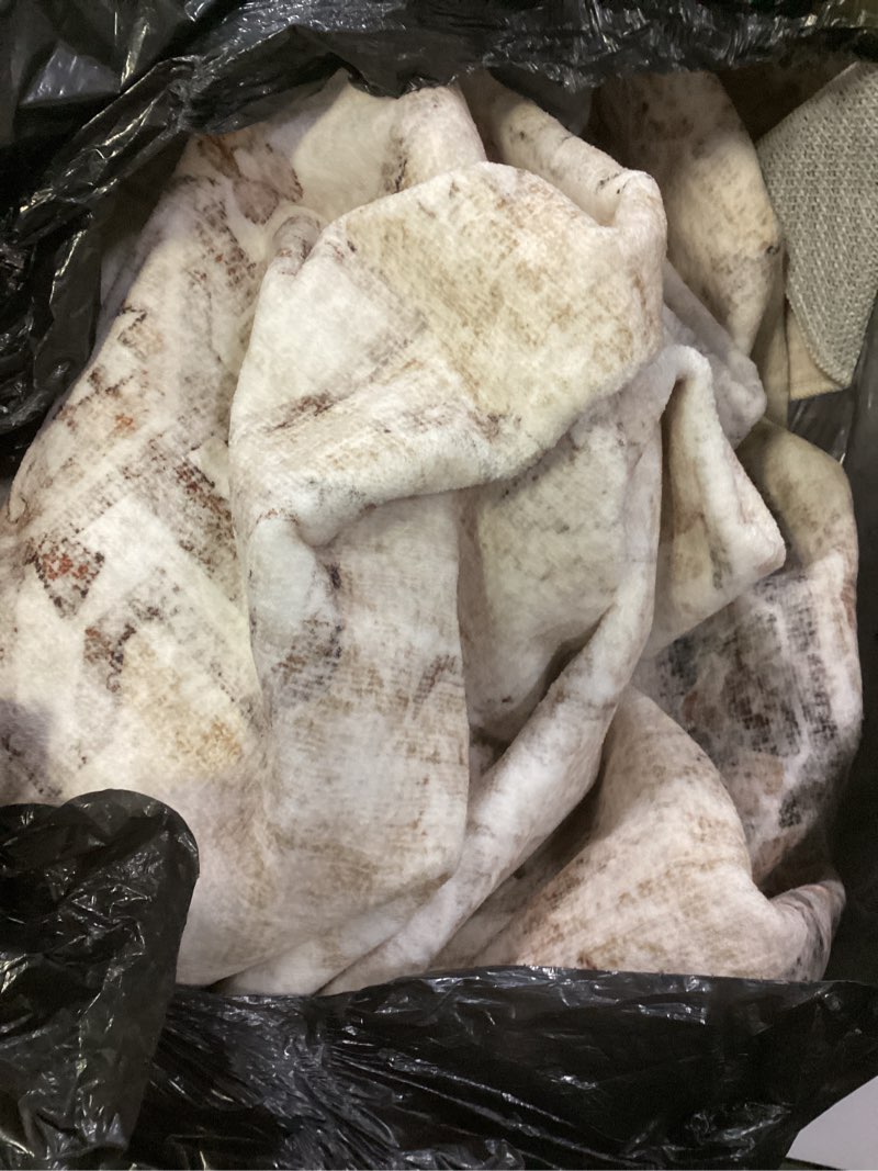 Condition photo showing Good Condition for LIVEBOX Washable Area Rug 8x10 Rugs for Living Room Bedroom, Non-Slip Boho Neutral Carpet for Dining Room Office, Low-Pile Farmhouse Soft Carpets for Kids Nursery Room Playroom, Tan 8'x10' Tan