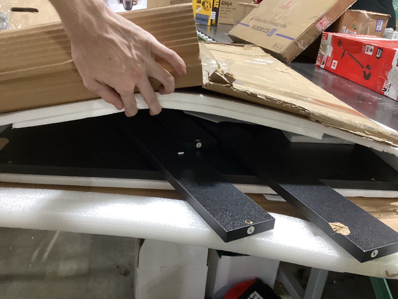 FAHKNS Washer Dryer Countertop - Solid Wood Laundry Topper with Anti-Slip Mat, 54" Width Waterproof 