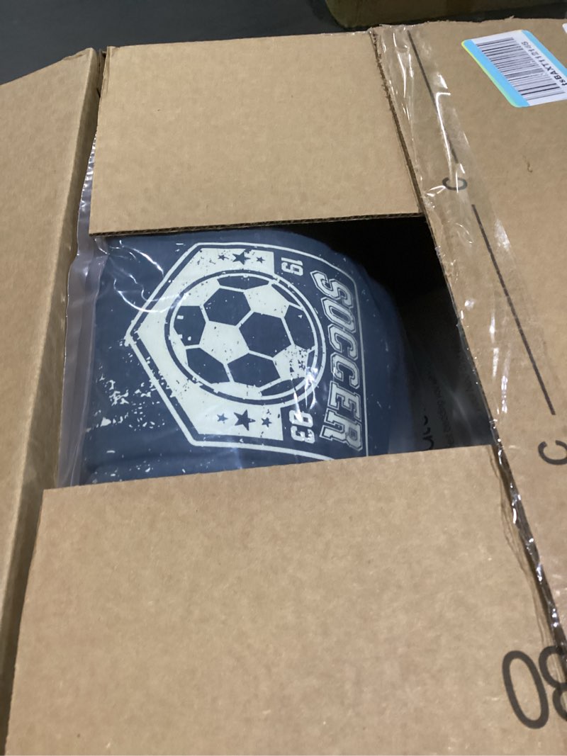 Condition photo showing New/Like New for beddy's sports theme durable zipper bedding for kids - bed in a bag - blue sheets with baseball, football, basketball, soccer comforter - includes pillowcase & sham - easy to make & wash - twin blue twin