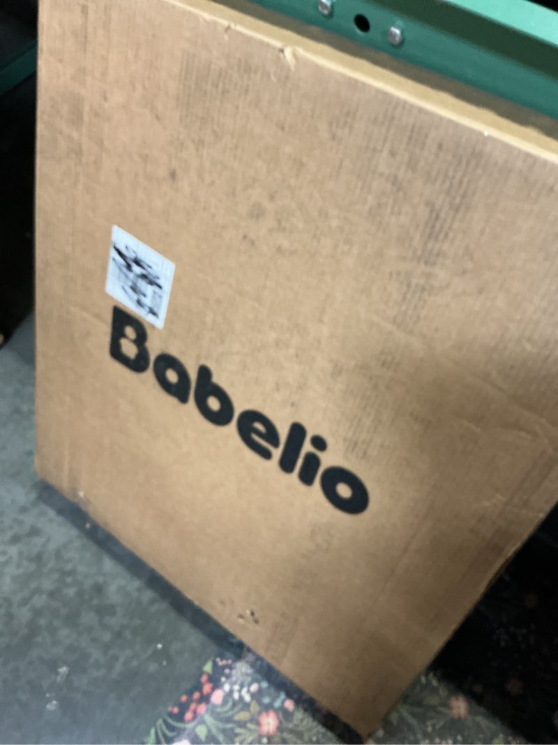 Condition photo showing New/Like New for babelio baby gate for stairs, kitchen & doorways, no bottom bar| easy installation| one-handed operation| auto-close| hardware mount (drill needed) safety dog gate (black - 2 pcs, 26-43" w, 28" h) black - b17 28" h, 26-43" w-standard 2 pcs