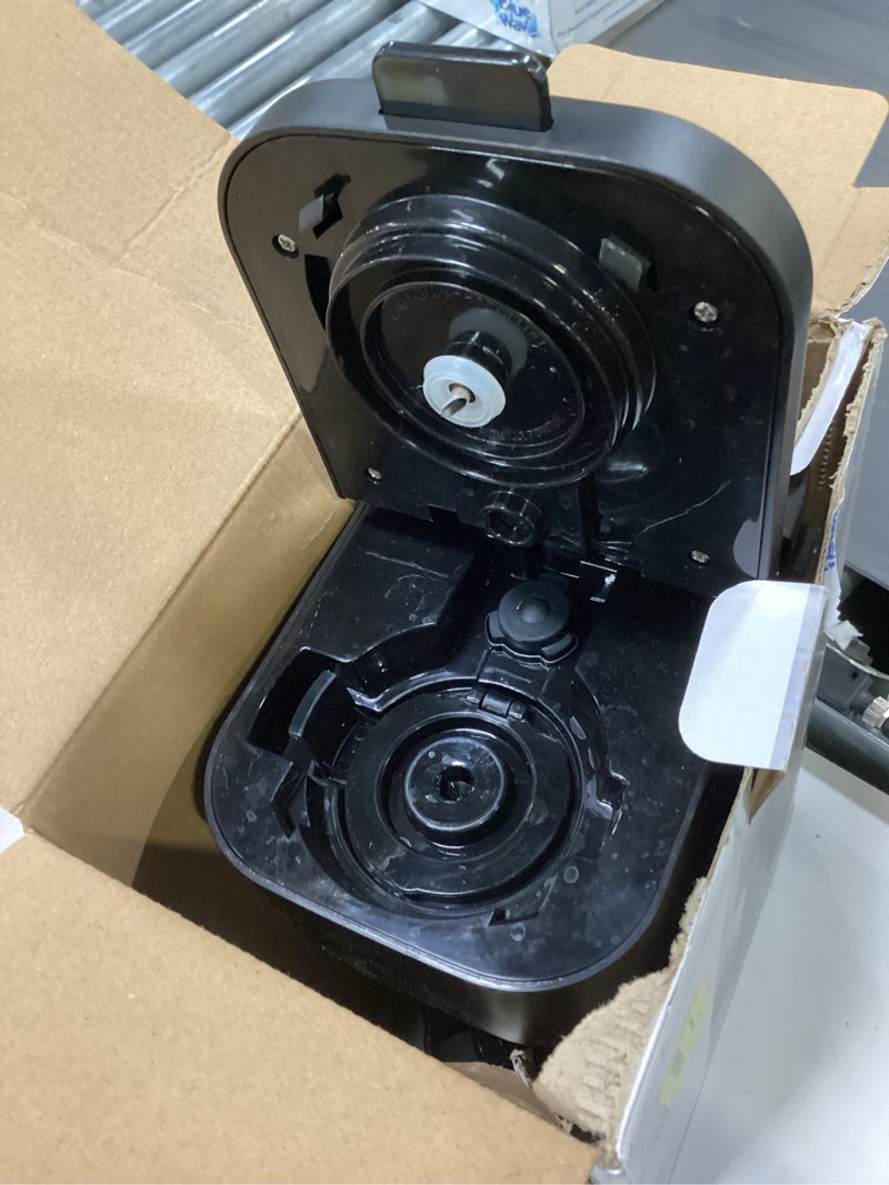 Condition photo showing Good Condition for mainstays black matte dual brew coffee maker, single serve, auto shutoff, 14 oz reservoir