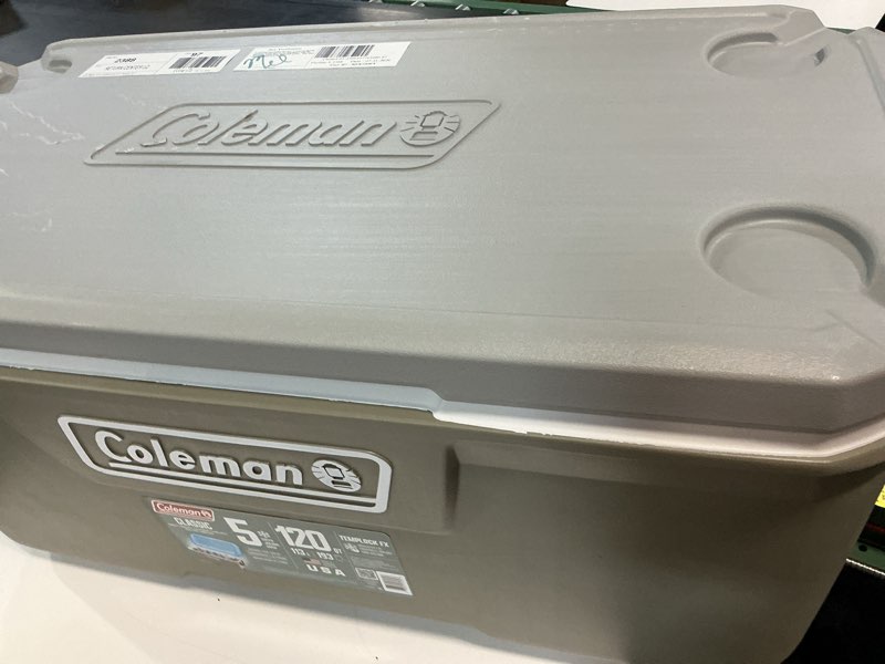 Condition photo showing Good Condition for coleman 2179160 316 series 120qt hard chest cooler, silver ash