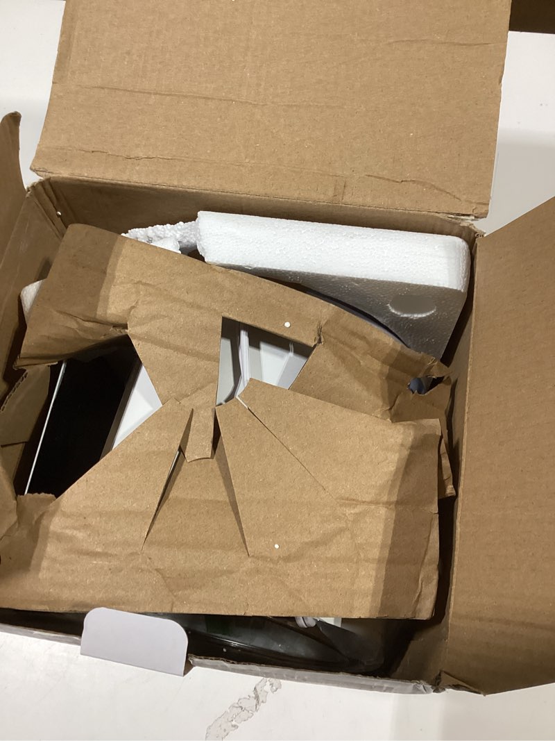 Condition photo showing As Is for cook with color 2qt mini electric round slow cooker - adjustable settings, removable stoneware pot, tempered glass lid, dishwasher safe, cool-touch side handles, cream