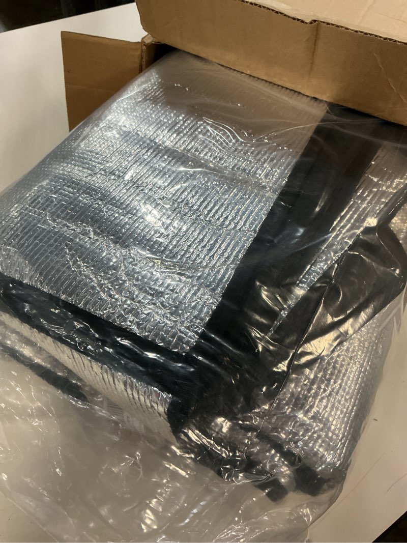 Condition photo showing New/Like New for front windshield sunshade compatible with 2023 2024 2025 tesla cybertruck accessories, for tesla cyber truck foldable windshield sun shades front window glass sun blocker cover, aluminum foil