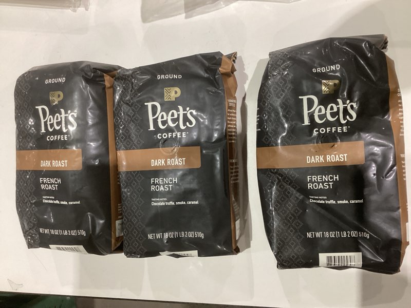 Condition photo showing New/Like New for Peet's Coffee, Dark Roast Ground Coffee - French Roast 18 Ounce Bag French Roast 18 Ounce (Pack of 1)