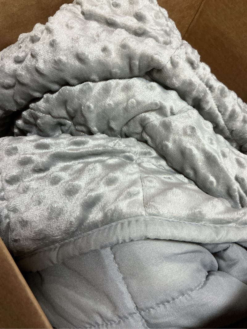 Condition photo showing Good Condition for weighted blankets for adults - 20lbs,60” x 80”queen size heavy blanket for sleeping, machine washable, soft and breathable cooling blanket with premium glass bead,all-season 60"x80" 20lbs dark grey