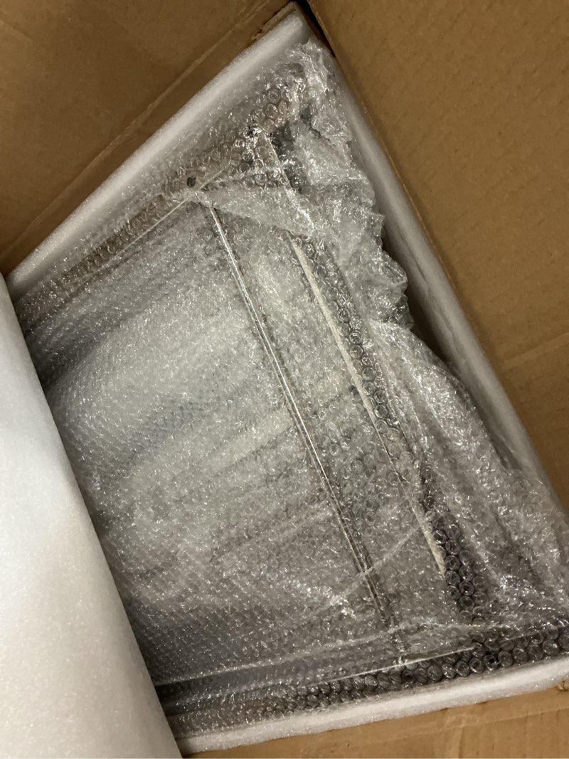 Condition photo showing Good Condition for bar cart silver, home bar serving cart, modern bar cart with 3-tier, mobile kitchen shelf with wine rack and glass holder, bar carts for the home, dining room 3 tier silver-31.5"w